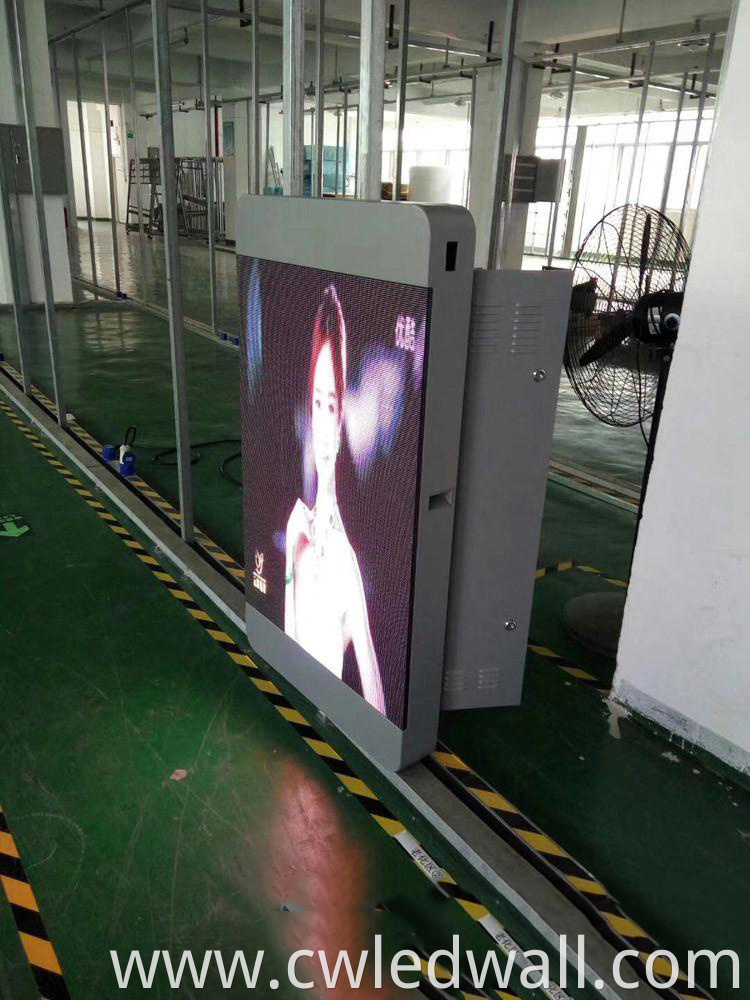 Outdoor Led Wall Billboards Pole Display Wall